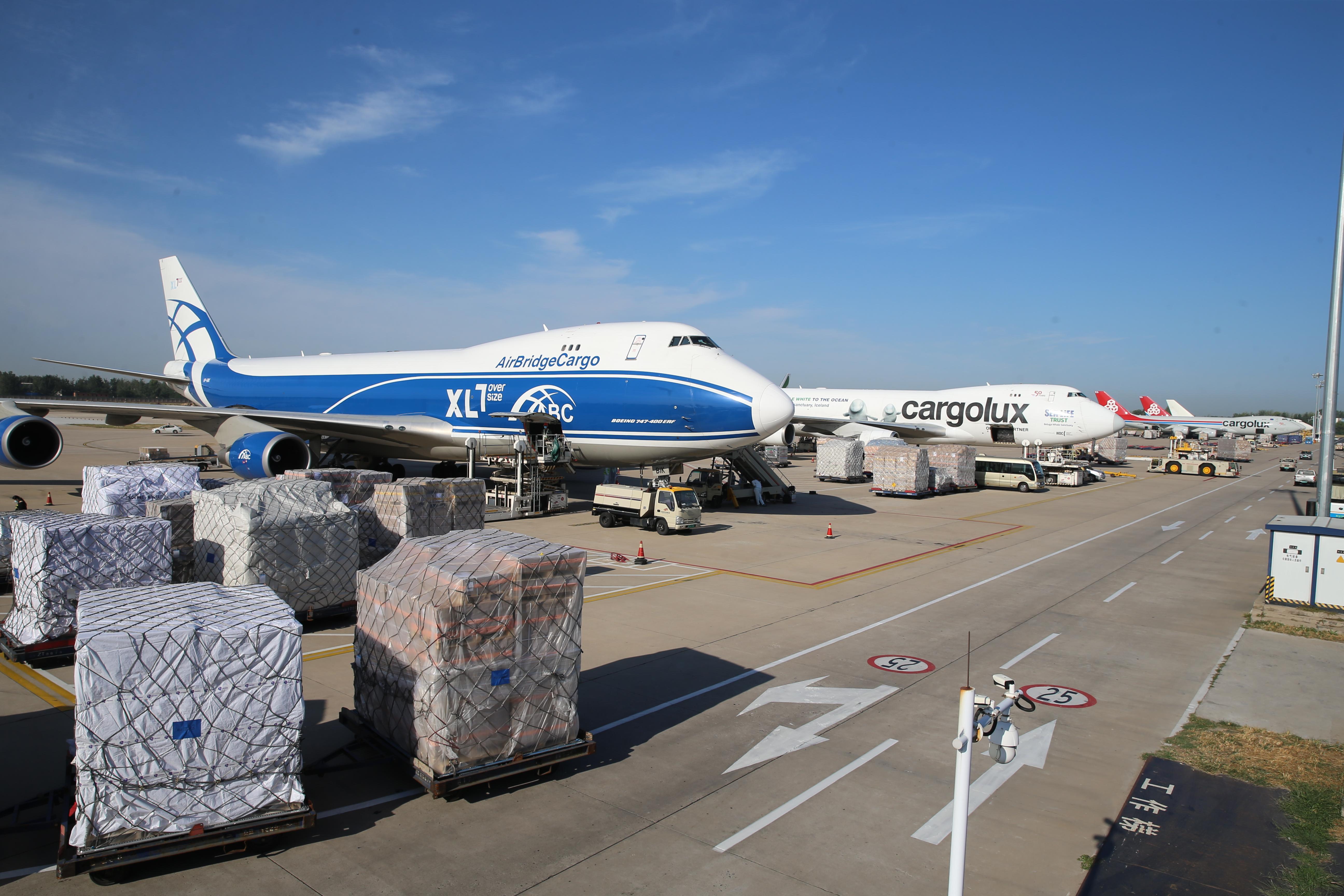 郑州机场货运能力越来越强,中原对外开放的大门越开越大。河南日报 王铮 摄.jpg