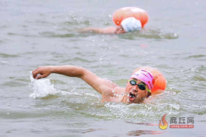 全国各地500余名游泳爱好者挑战古城南湖公开水域