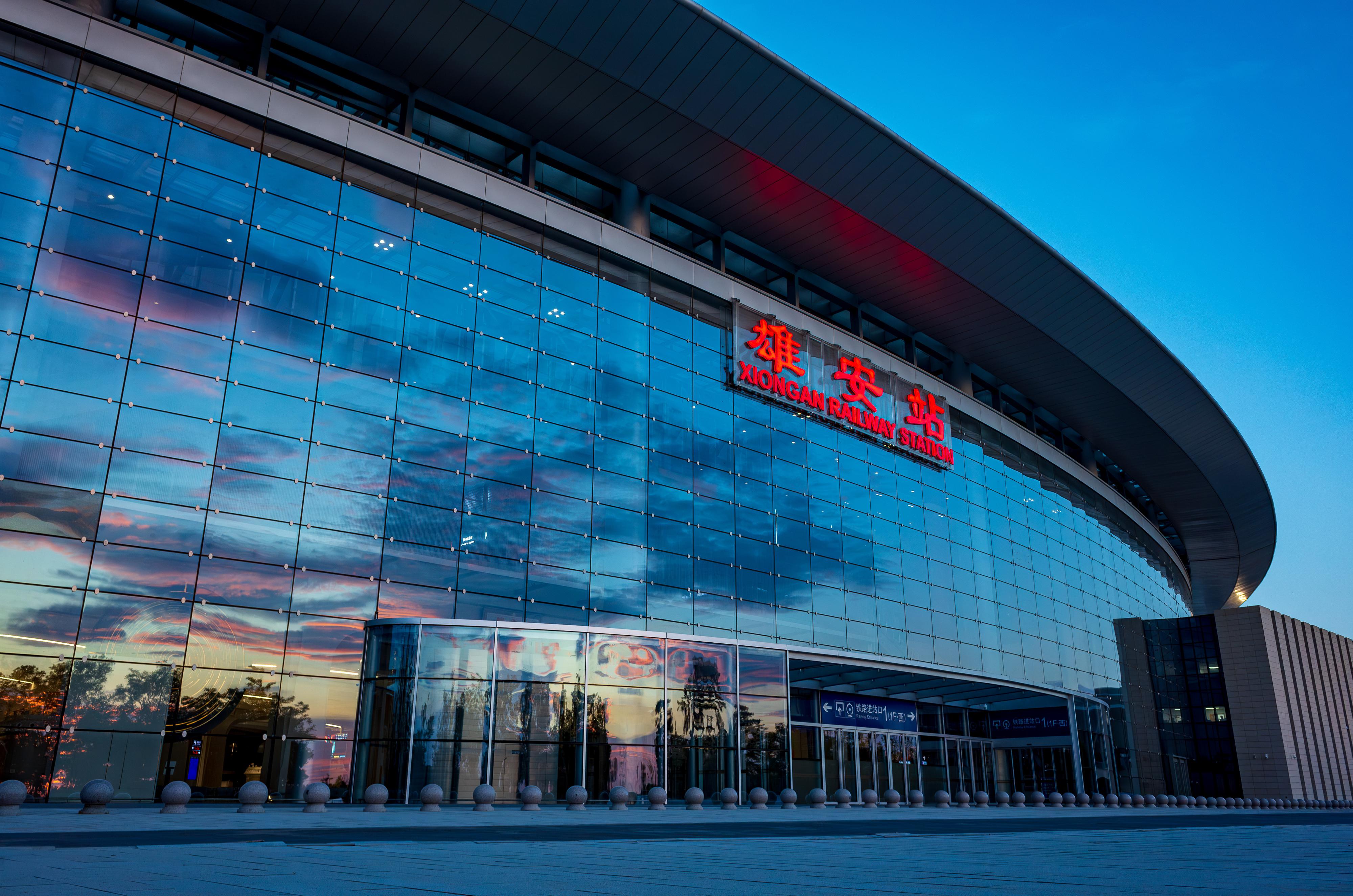 2023年7月14日,雄安新区,雄安站。